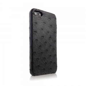  Animal Skins Hard Case Ostrich Black for iPhone 5/5S